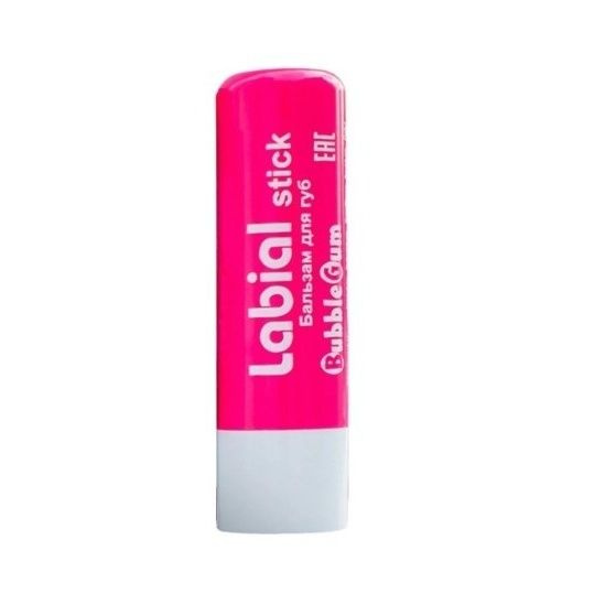 Бальзам для губ L OCO "LABIAL STICK" Бабл гам, 4,4 гр #1