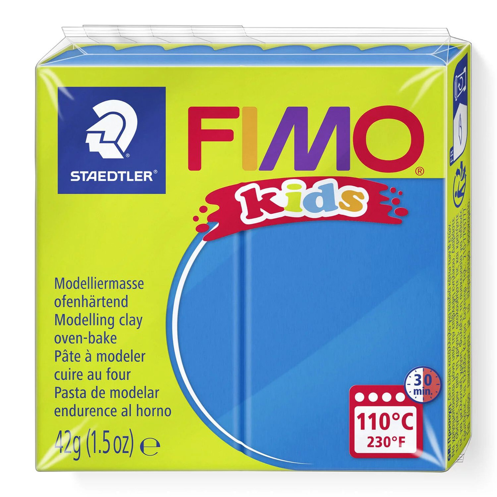 Полимерная глина Fimo Kids 8030-3 синий (blue) 42 г. #1