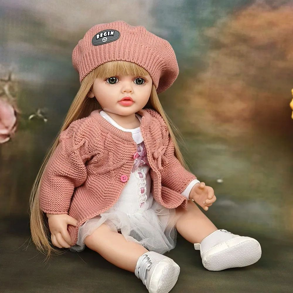 Виниловая кукла Blonde Baby/Игрушки для возрождения #1
