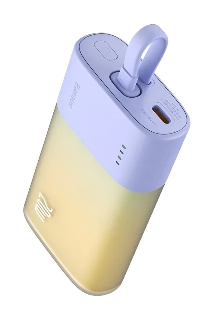 Внешний аккумулятор Baseus Pocket Fast Charging Power Bank Type-C 5200 mAh (PPKDC05L) Purple  #1