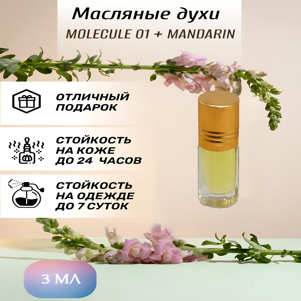 Масляные духи Molecule 01 + Mandarin / Молекула 01 + Мандарин мужские , женские 3 мл  #1