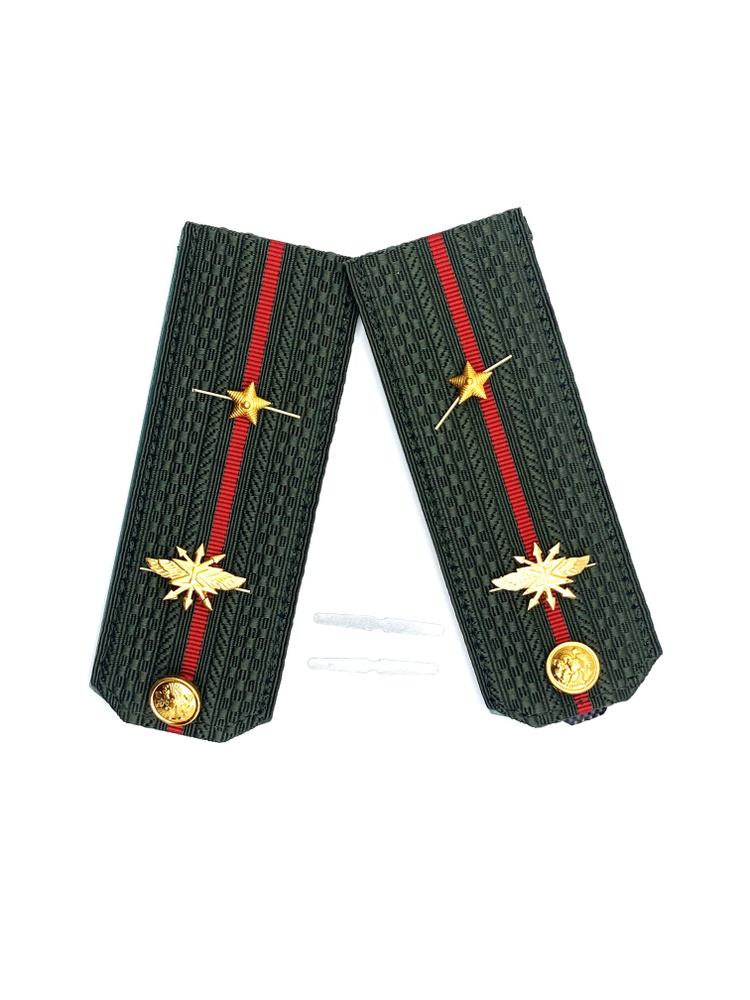 Погоны Вооруженных Сил РФ ( Войск связи пластиковые зеленые) - младший лейтенант  #1