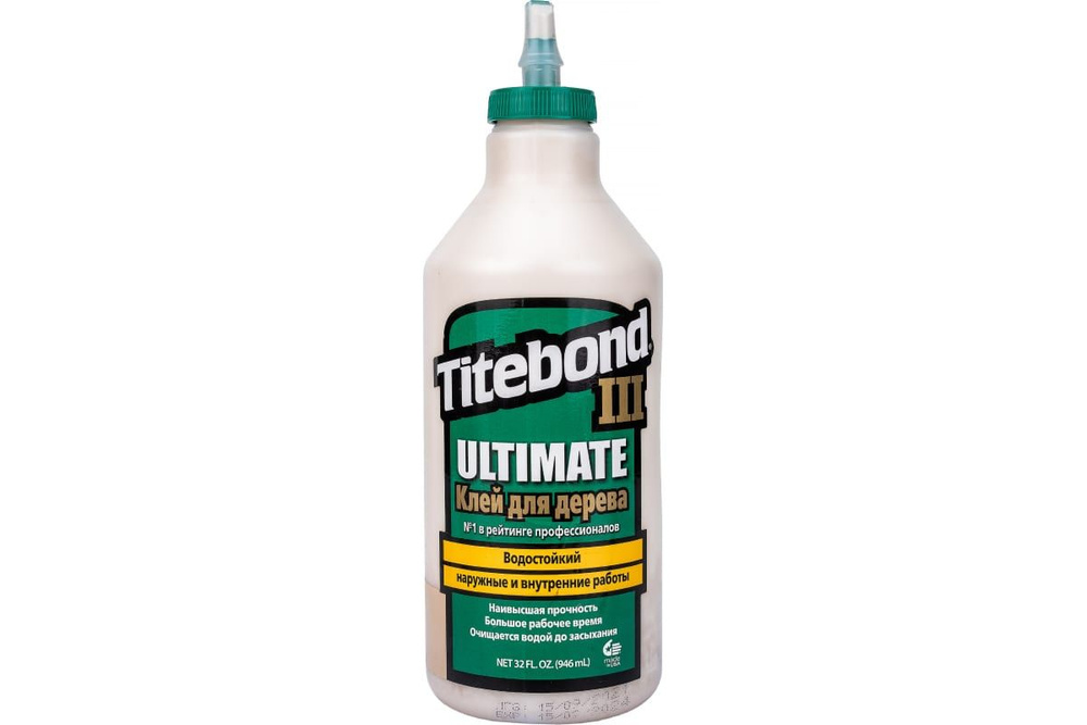 Клей для дерева влагостойкий Titebond III Ultimate Wood Glue 946мл Titebond 1415  #1