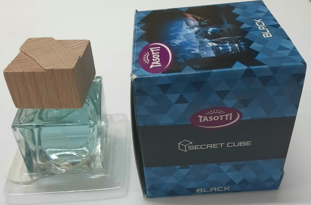 Ароматизатор в авто на панель SECRET CUBE TASOTTI, 50ml, BLACK #1