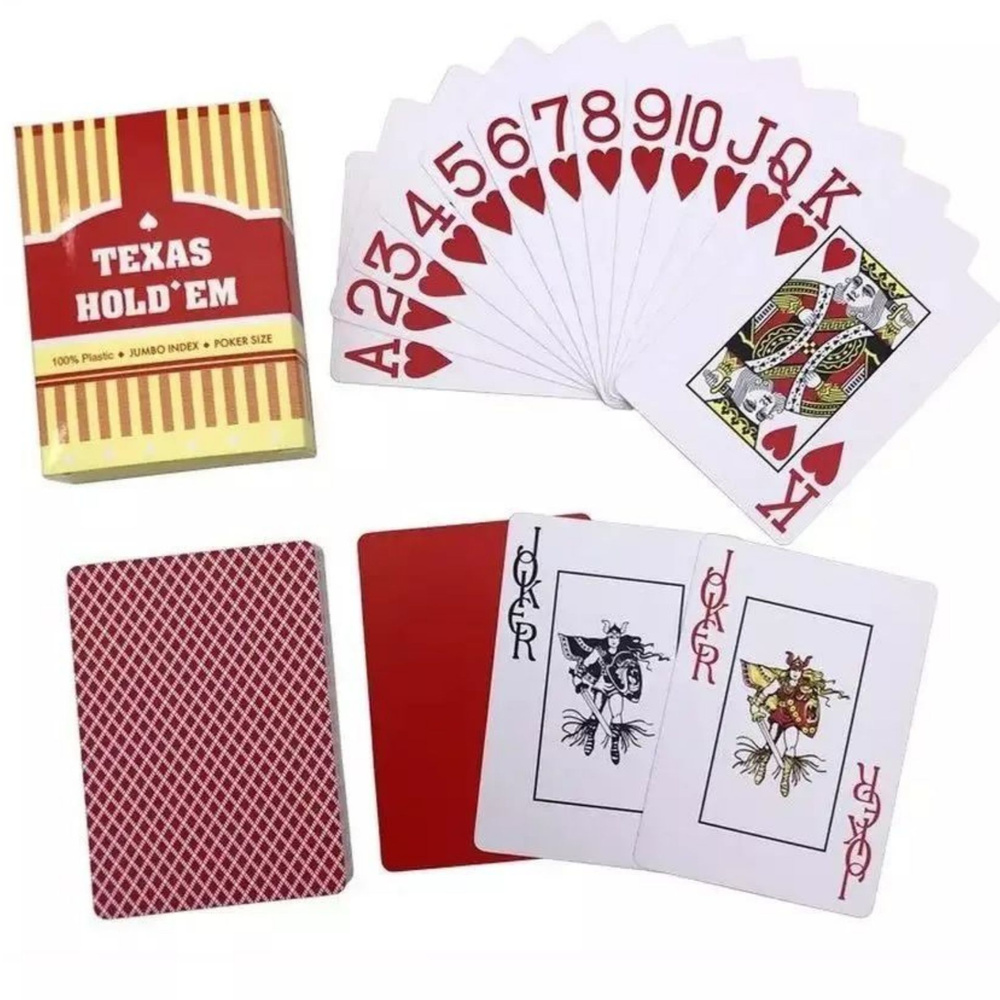 Пластиковые игральные карты Texas Hold'em #1