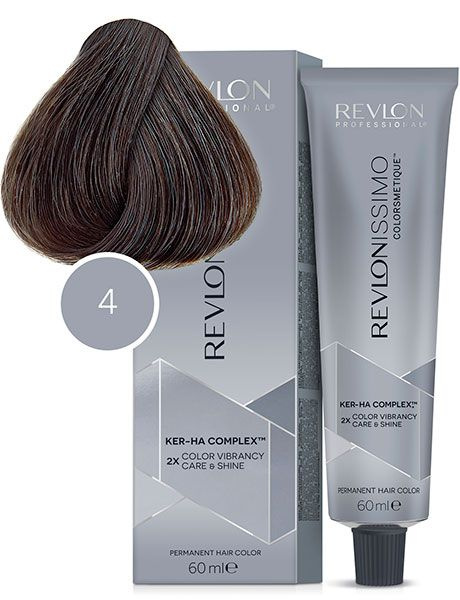 Краска для волос Revlonissimo Colorsmetique 4 Коричневый, 60 мл #1