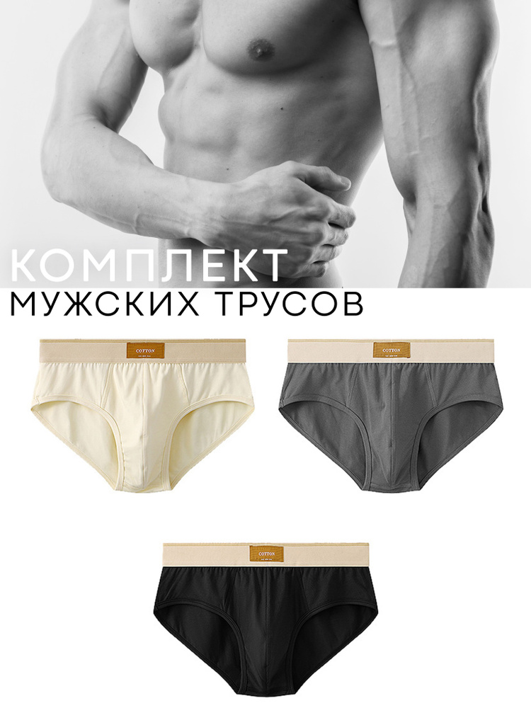 Комплект трусов брифы, слипы CottonUnderwear, 3 шт #1