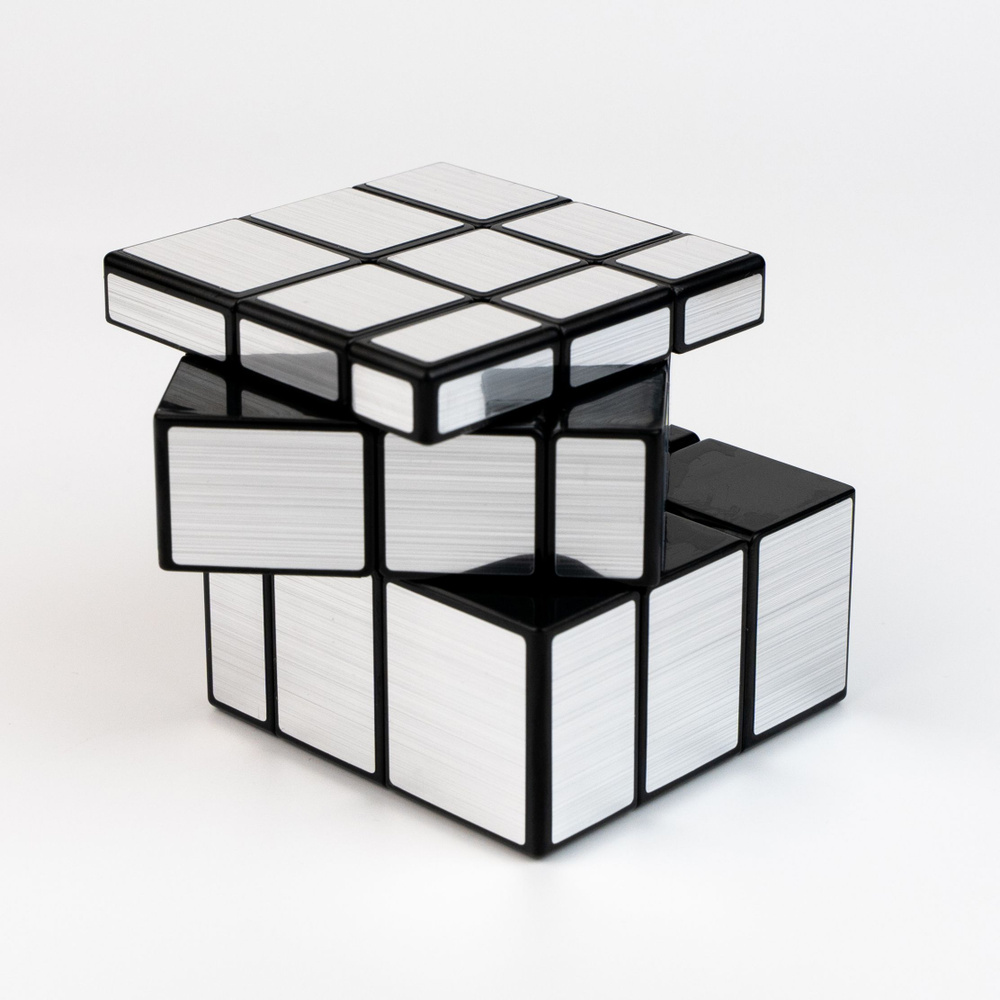 Кубик Рубика 3x3 MIRROR зеркальный серебристый / QiYi MoFangGe головоломка  #1