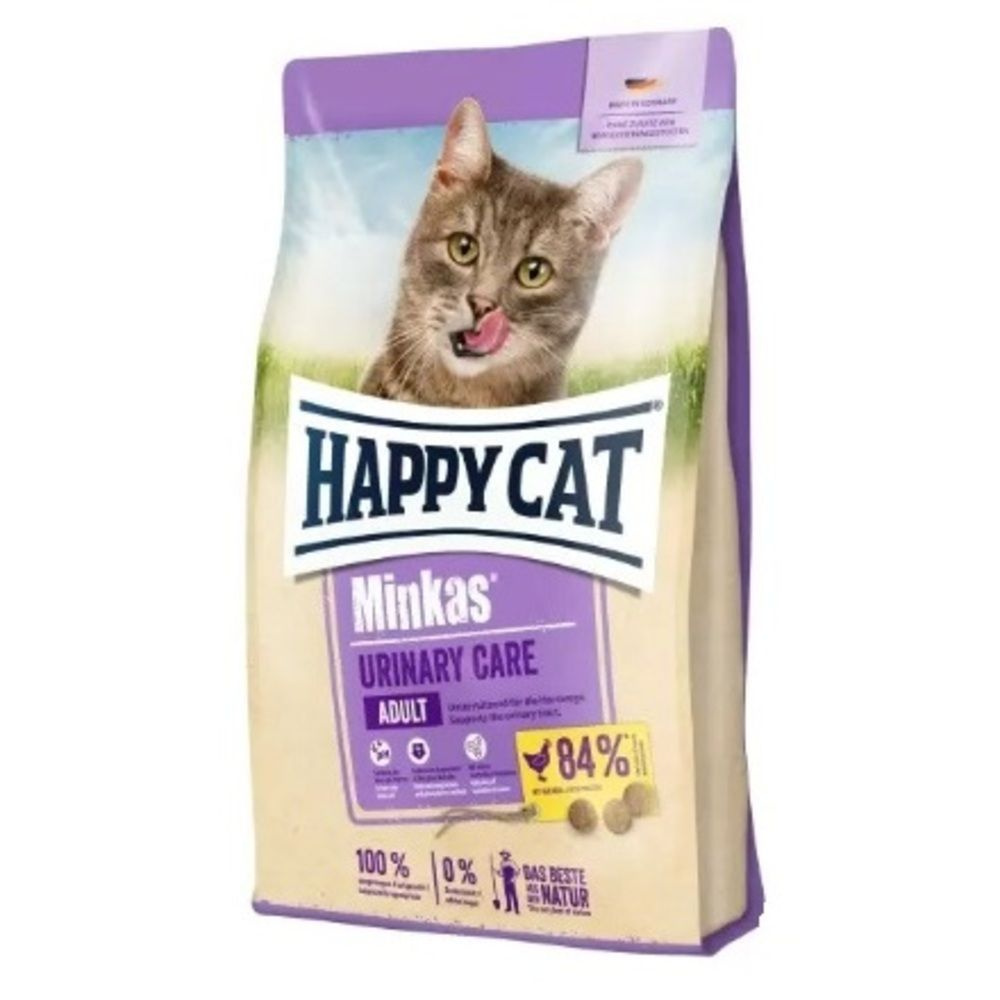 Корм сухой для профилактики МКБ у кошек HAPPY CAT Minkas Urinary Care Geflugel, 0.5 кг  #1