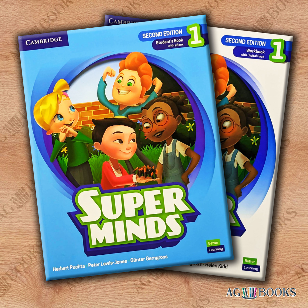 Super minds 1 (2nd edition) Комплект (Учебник + рабочая тетрадь)+DVD #1