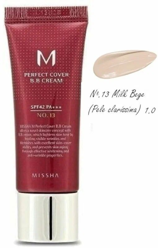 MISSHA M Тональный крем Perfect Cover BB Cream SPF42No.13/Bright Beige 20ml #1