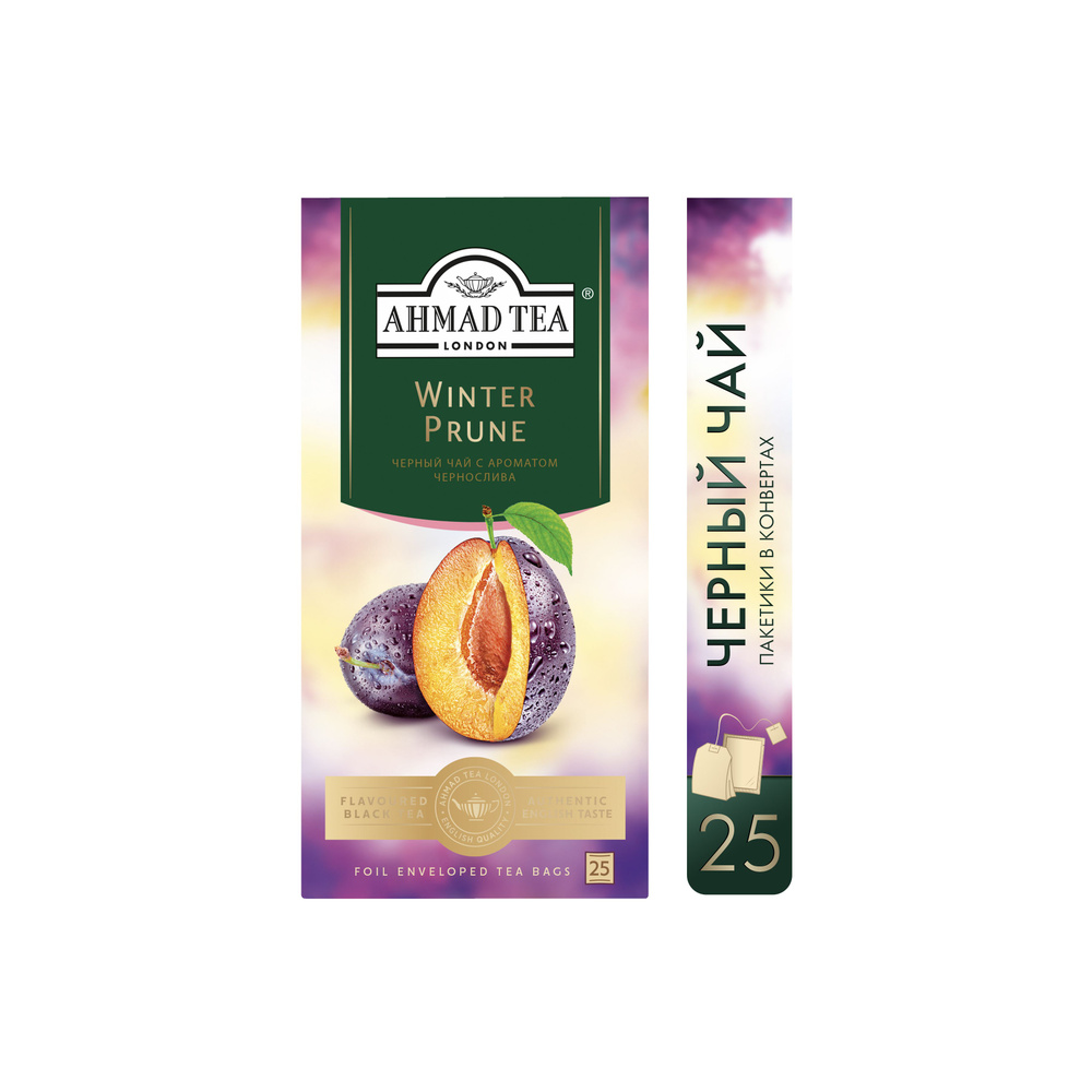 Чай в пакетиках чёрный Ahmad Tea Winter Prune, 25х1,5г #1