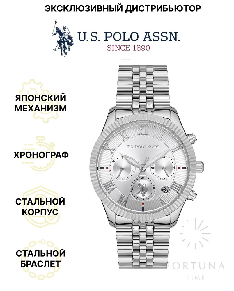 Часы наручные женские U.S. POLO ASSN. USPA2040-06, Кварцевые, 38 мм #1