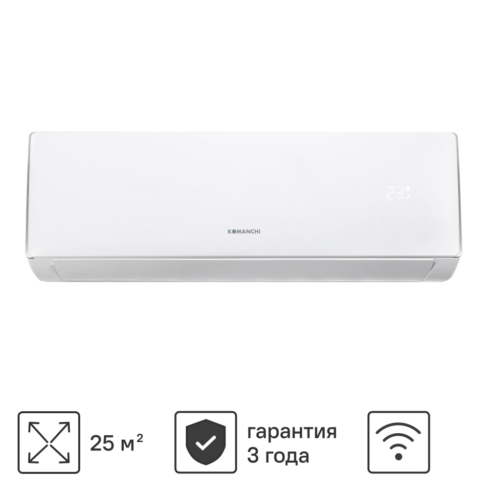 Сплит-система Komanchi KACT-09H/N8 9K BTU охлаждение/обогрев Wi-Fi опция  #1