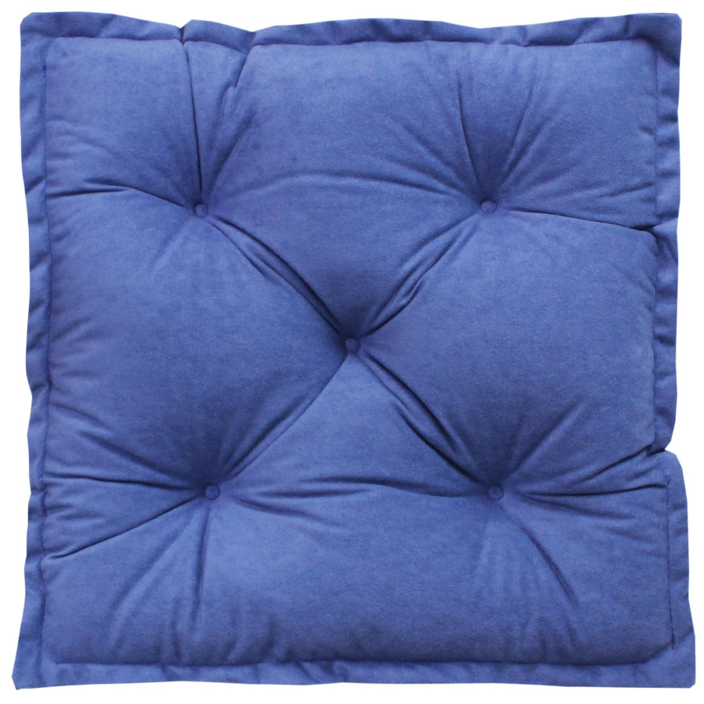 Подушка для сиденья МАТЕХ 2D VELOURS 45*45*8. Цвет серо-голубой, арт. 51-039  #1