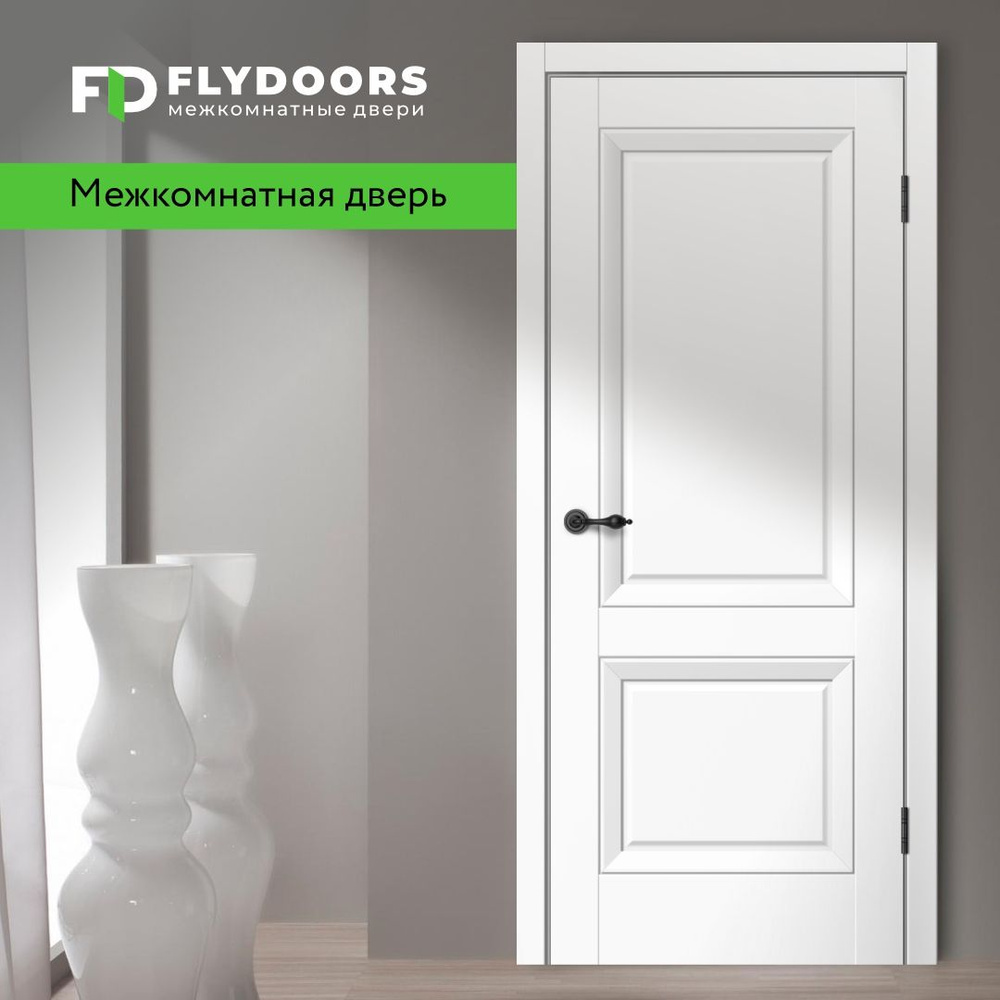 Дверь межкомнатная FLYDOORS комплект Коллекции AURA MONE M82 Белый, 700*2000  #1