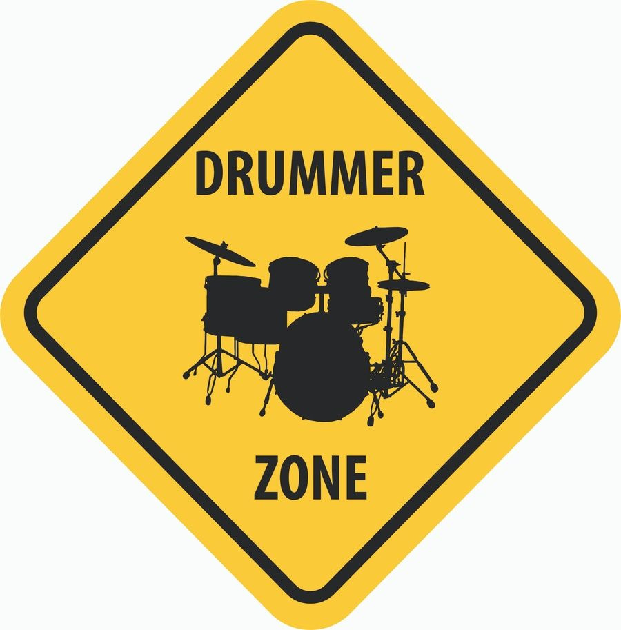 Знак "Drummer zone" (35х35 см, постер пластиковый) #1