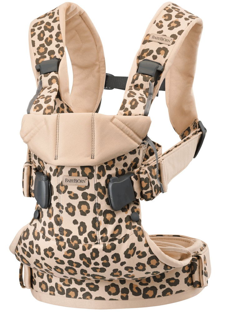 Рюкзак-переноска BABYBJORN Baby One Cotton BeigeLeopard 098075 #1