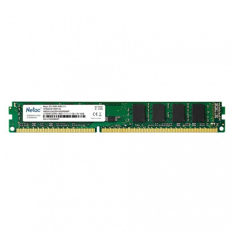 Netac Оперативная память DDR3 1600 МГц 1x8 ГБ (NTBSD3P16SP-08) #1