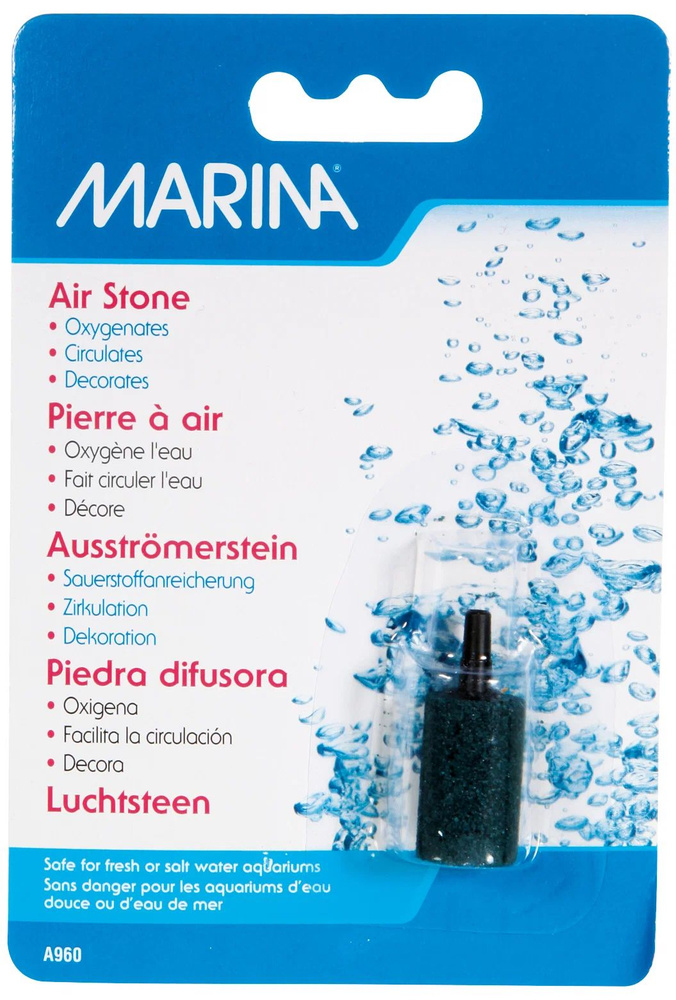 Распылитель камень цилиндрический Marina Air Stone, черный 28 мм, 1 шт  #1