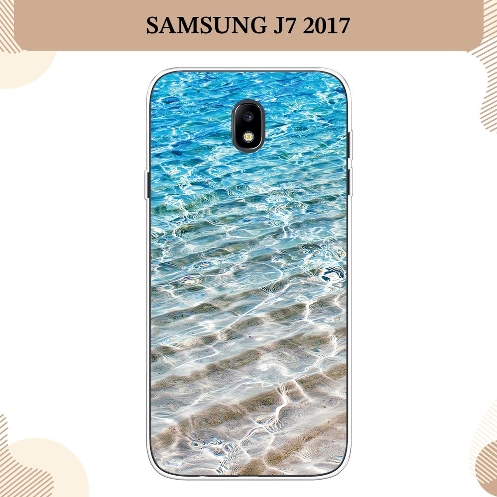 Силиконовый чехол на Samsung Galaxy J7 2017 / Самсунг J7 2017, Волны 10  #1