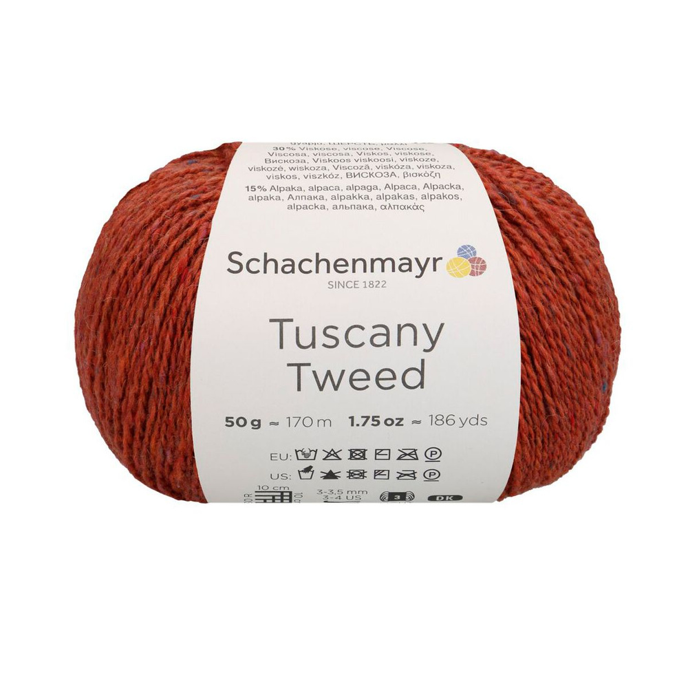 Tuscany Tweed /Таскани Твид/ пряжа Schachenmayr (55% шерсть, 30% вискоза, 15% альпака), 50г/170м, арт. #1