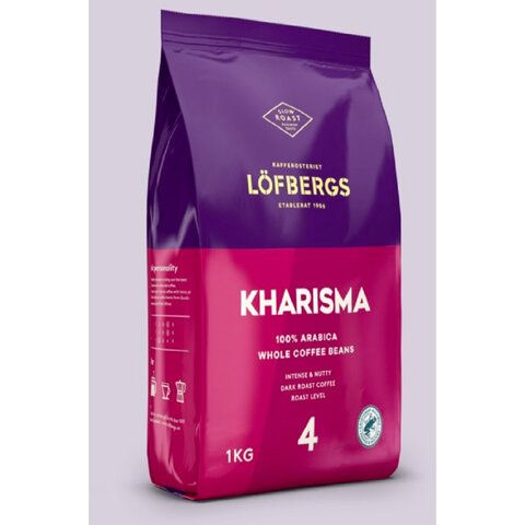 Кофе в зернах LOFBERGS "Kharisma", 1 кг, арабика 100%, Швеция, 41368 #1