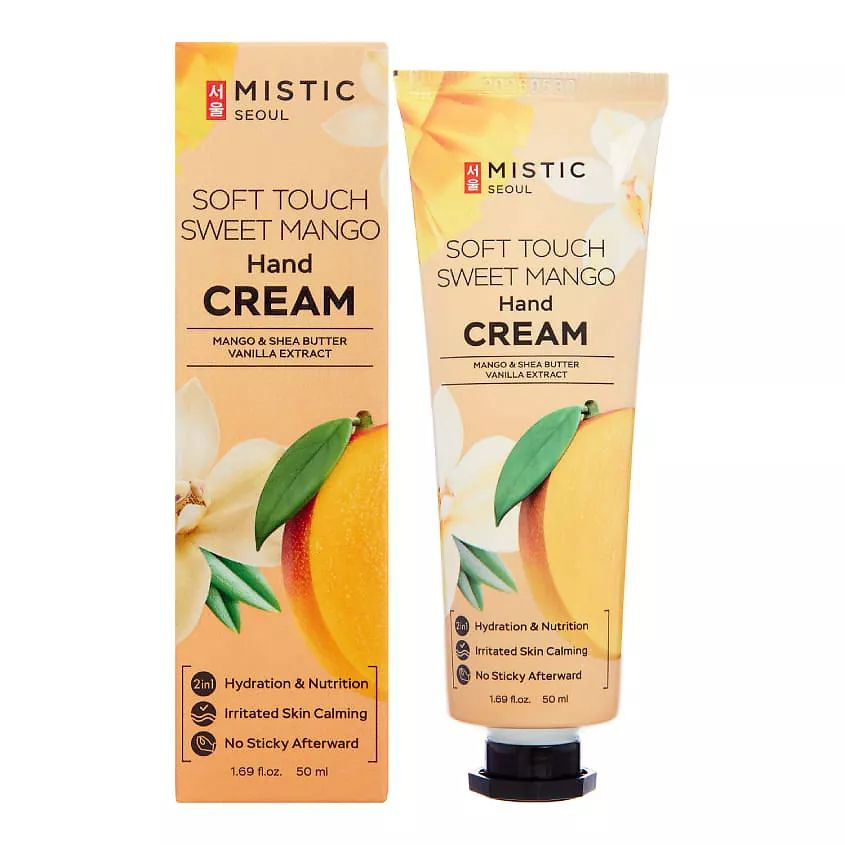 MISTIC Крем для рук с экстрактом манго Soft Touch Sweet Mango Hand Cream #1