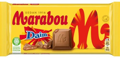 Шведский молочный шоколад Marabou с кусочками Daim, 200г #1