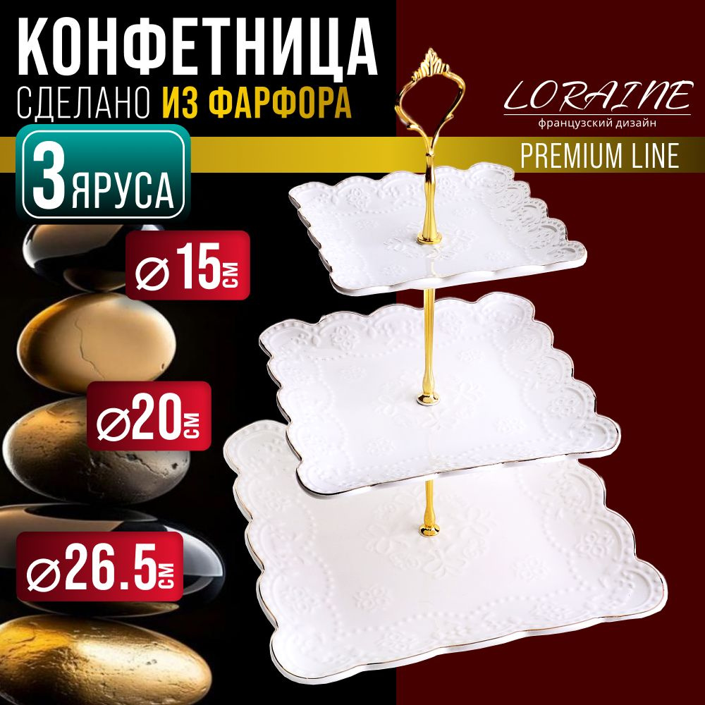 Элегантная конфетница LORAINE 26514 #1