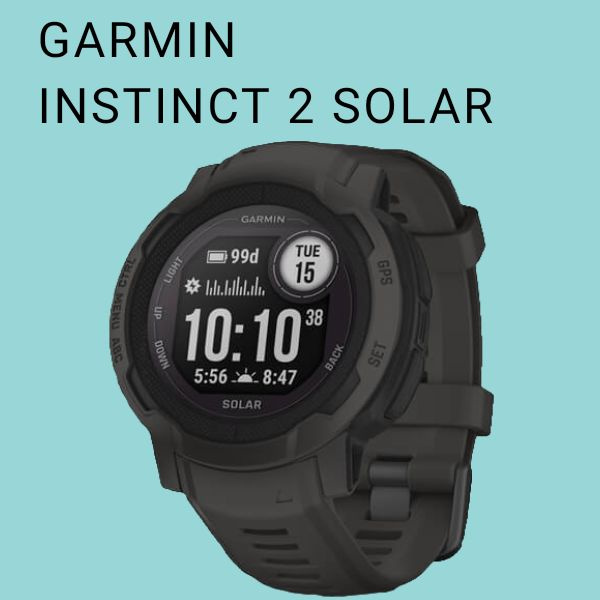 Garmin Умные часы Instinct 2 Solar Graphite с технологией солнечной зарядки, 45mm, спортивные смарт часы, #1