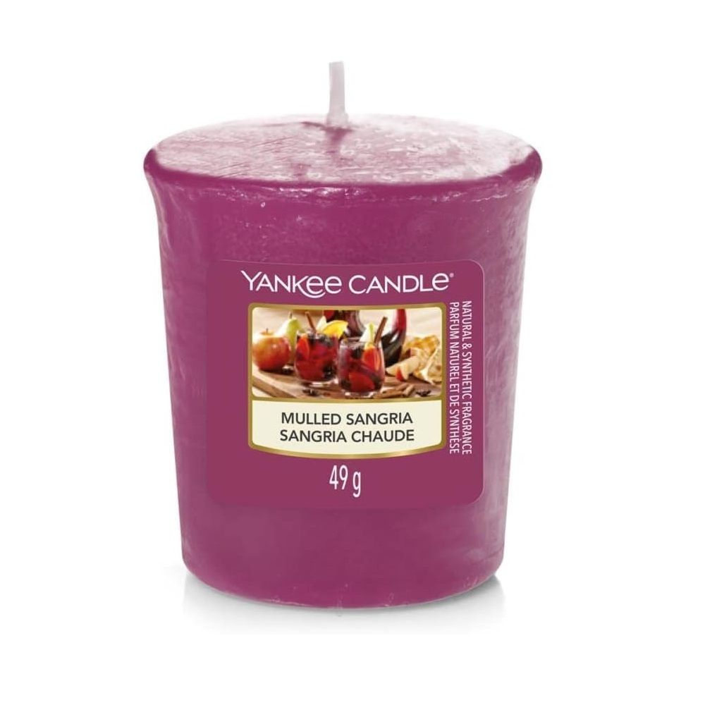 Yankee Candle Свеча ароматическая "Горячая Сангрия", 6 см х 6 см, 1 шт  #1