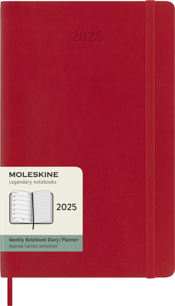 Ежедневник Moleskine CLASSIC SOFT WKNT Large 130х210 144 страницы датированный 2025 год  #1