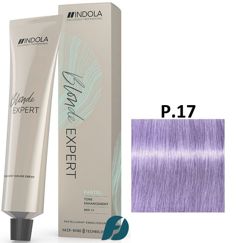 Indola Professional Blonde Expert Pastel P.17 Перманентный крем-краситель для волос Сиреневый блонд, #1