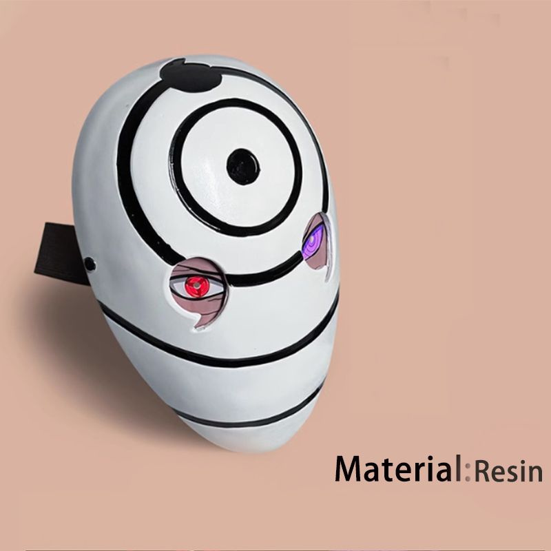 Маска из сериала Игра в Naruto Uchiha Obito Cosplay Mask Хэллоуинский карнавал маска аниме  #1