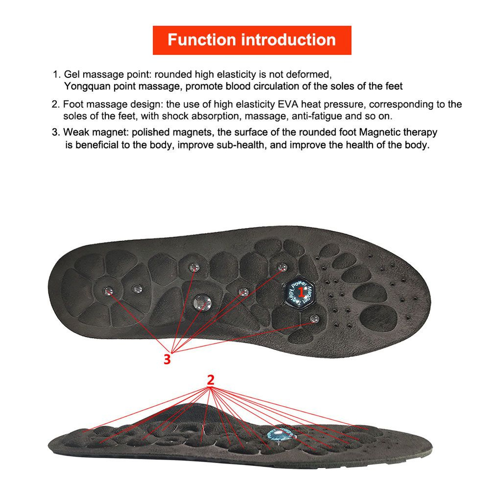 Магнитные стельки шиацу, ортопедические, облегчающие боль в ногах(M)  #1