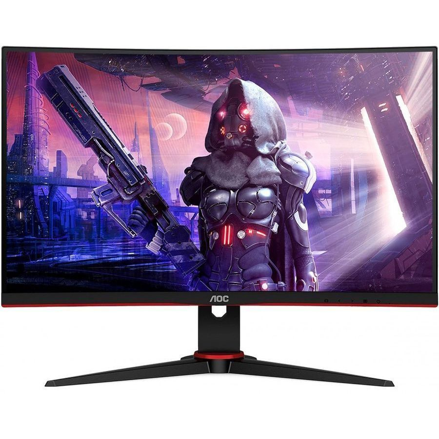 AOC 23.6" Монитор Gaming C24G2AE-BK черный/красный #1