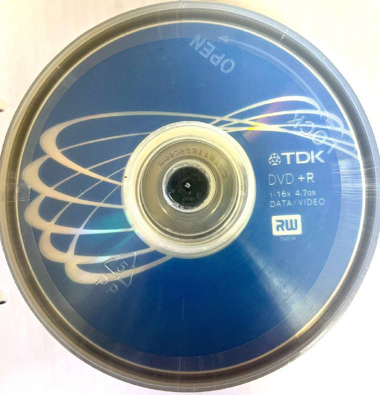 Диск DVD+R 4.7GB TDK 16X 120 мин.туба по 10 шт. #1