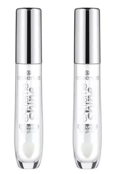 Essence Блеск для губ Extreme Shine Volume Lipgloss, тон 01 Crystal Clear, прозрачный, 2 шт  #1