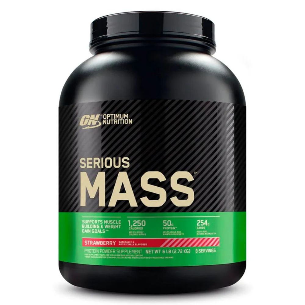 Optimum Nutrition Гейнер Serious Mass Клубника 2720 г #1