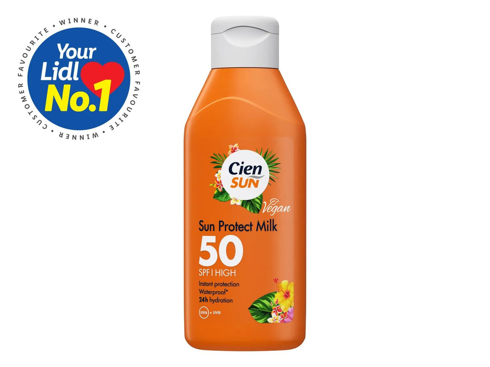 солнцезащитный крем-молочко Cien sun vegan 50spf 250 мл #1