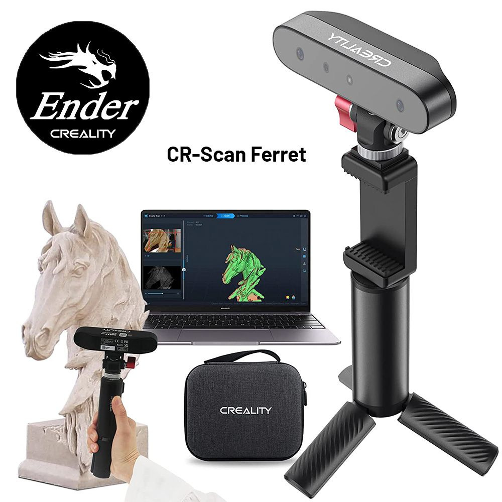 3D сканер Creality CR-Scan Ferret, 105g 30fps, включает в себя широкий диапазон сканирования и модель #1