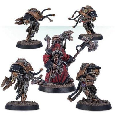 Смола Миниатюра Mechanicum Magos Macrotek Enginseer & Servo-Automata Warhammer HH / миниатюр для настольной #1