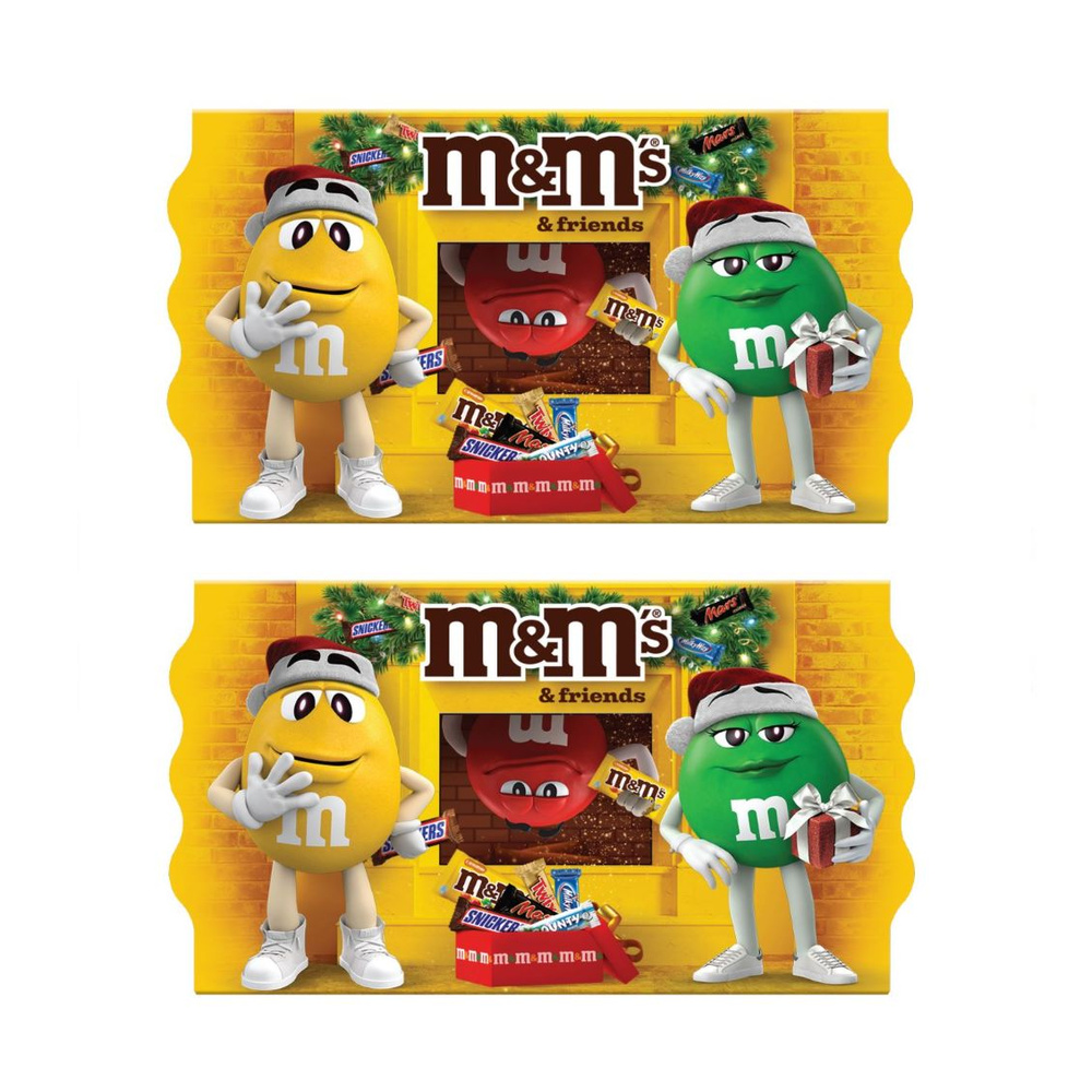 Новогодний набор конфет подарочный M&M's Камин, 394г (2 шт) #1