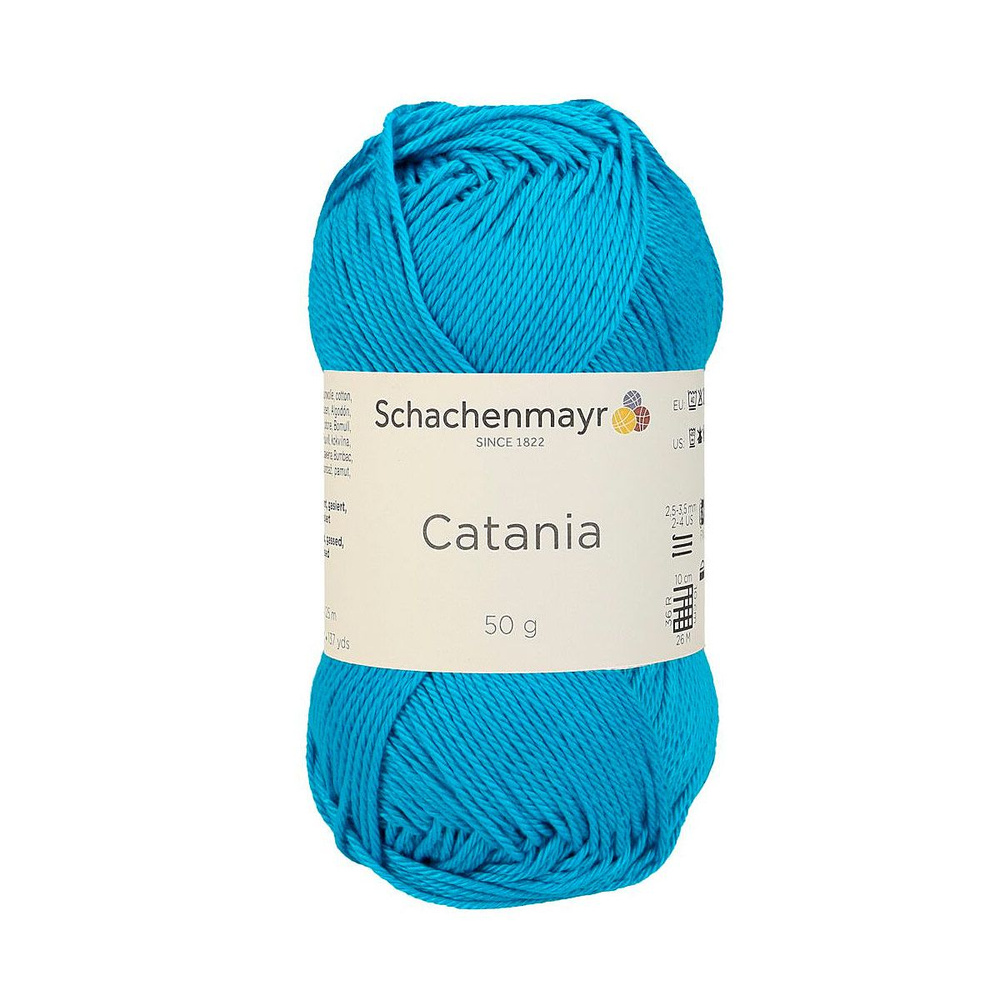 Catania /Катания/ пряжа Schachenmayr Originals, 100% хлопок, 50г/125м, арт. 9801210 цвет 00146, pfau #1