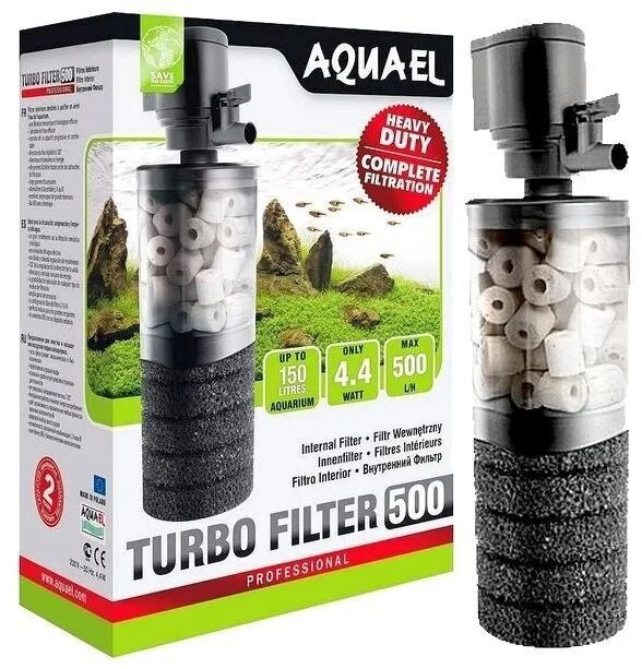 AQUAEL TURBO FILTER 500 Внутренний фильтр для аквариумов от 150 л, 500 л/ч, 4,4w  #1