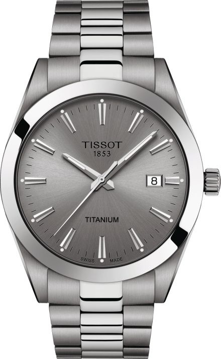 Tissot Часы наручные Кварцевые Швейцарские кварцевые наручные мужские часы Tissot Gentleman Titanium #1