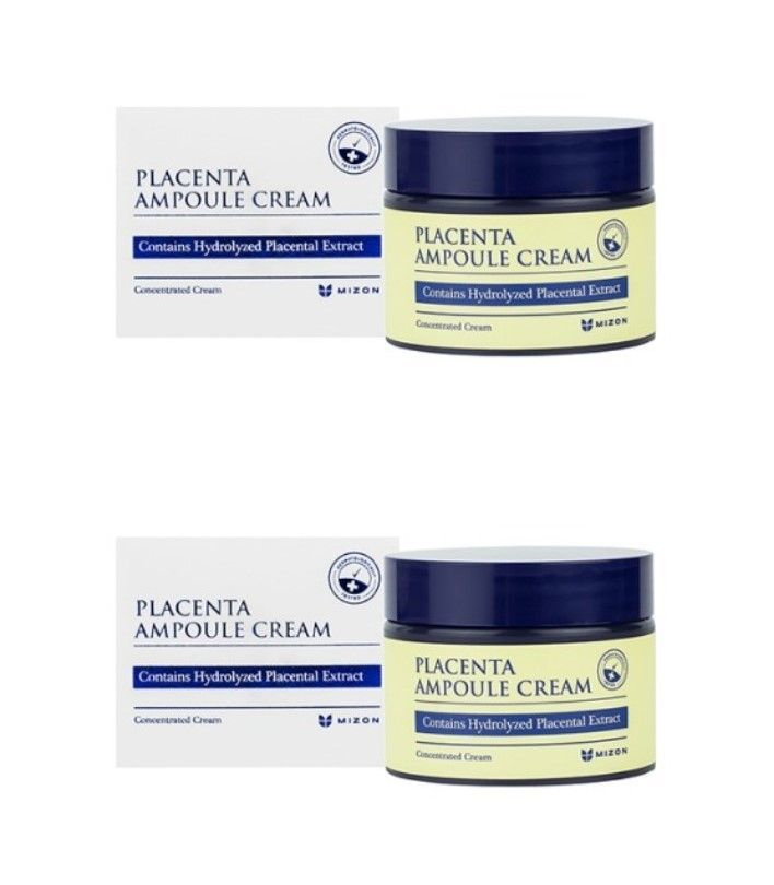 Mizon Антивозрастной плацентарный крем для лица Placenta Ampoule Cream, 50 мл, 2 шт  #1