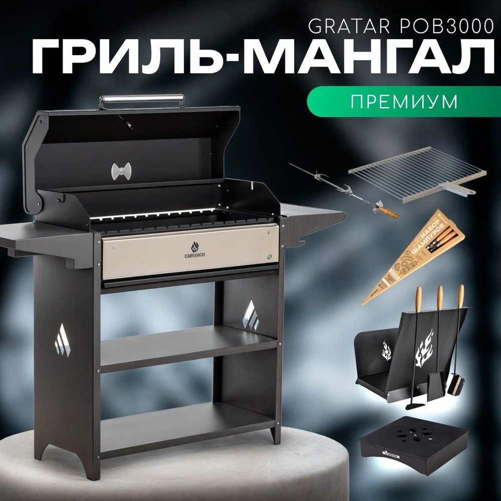 Гриль, мангал Gratar Professional Optima BBQ, с набором аксессуаров "Премиум"  #1