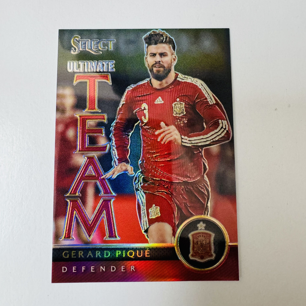 Panini Select Gerard Pique 2015-2016 лимитированная карта 095/199 #1